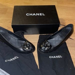 Chanel lambskin pumps